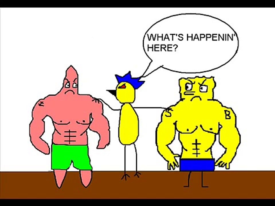 Sponge bob VS patrick Bob Esponja cartoon Espagnola 2014