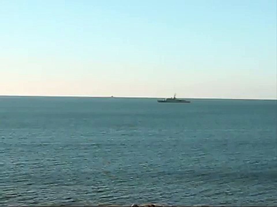 French SSBN (SNLE) Nuclear submarine leaving Brest