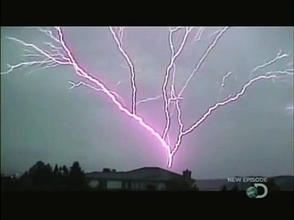 Upward ground-to-cloud lightning super slow motion