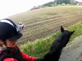 Galloping with cam on my riding-helmet, GoPro HD HERO :))