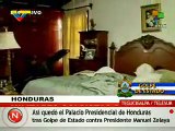 Honduras - Imagines despues del Golpe de Estado en la Casa Presidencial.