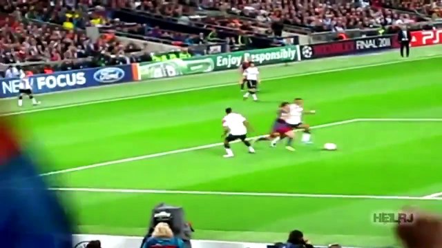 Messi humiliates Nani Villa Goal ● Fans Cameras