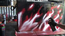 How to spray paint fire and flames - HD - realistic flames