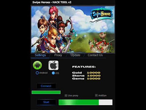Swipe Heroes Hack Cheats Unlimited gold/stone/gems