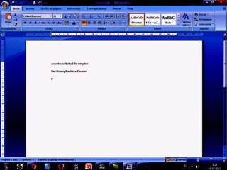 Como hacer una carta formal en Microft Office Word   Ronny Bautista