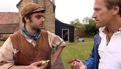 Peter Ginn and Ben Fogle on the Victorian Farm