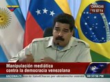 Maduro muestra manipulación mediática de diario argentino Clarín