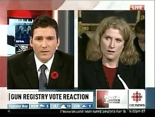 Elaine Lumley on Conservative bill to end the long gun registry