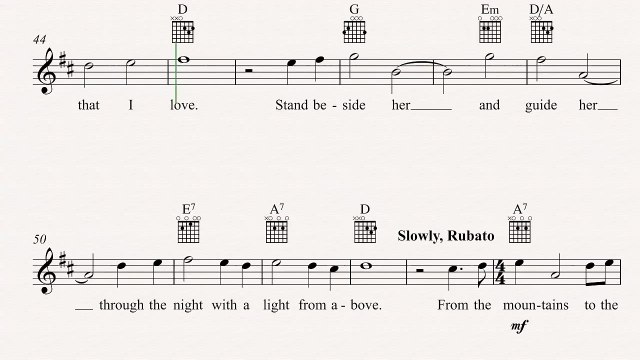 Guitar - God Bless America - Irving Berlin - Sheet Music, Chords, & Vocals