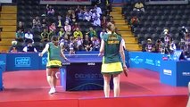 India vs Australia Commonwealth Games Table Tennis Bronze India (Mouma Das & Poulomi Ghatak)