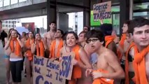 US Youth at COP 15 Take Off Clothes to Demand Action