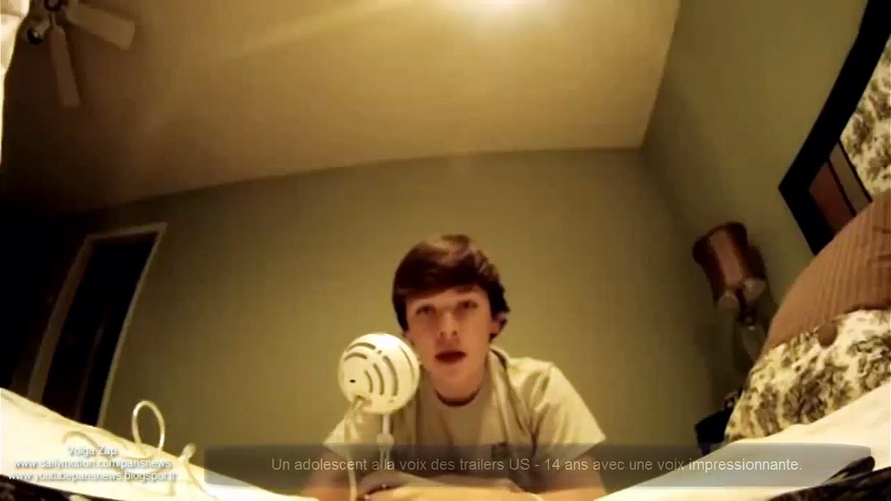 Cet ado a la voix des trailers