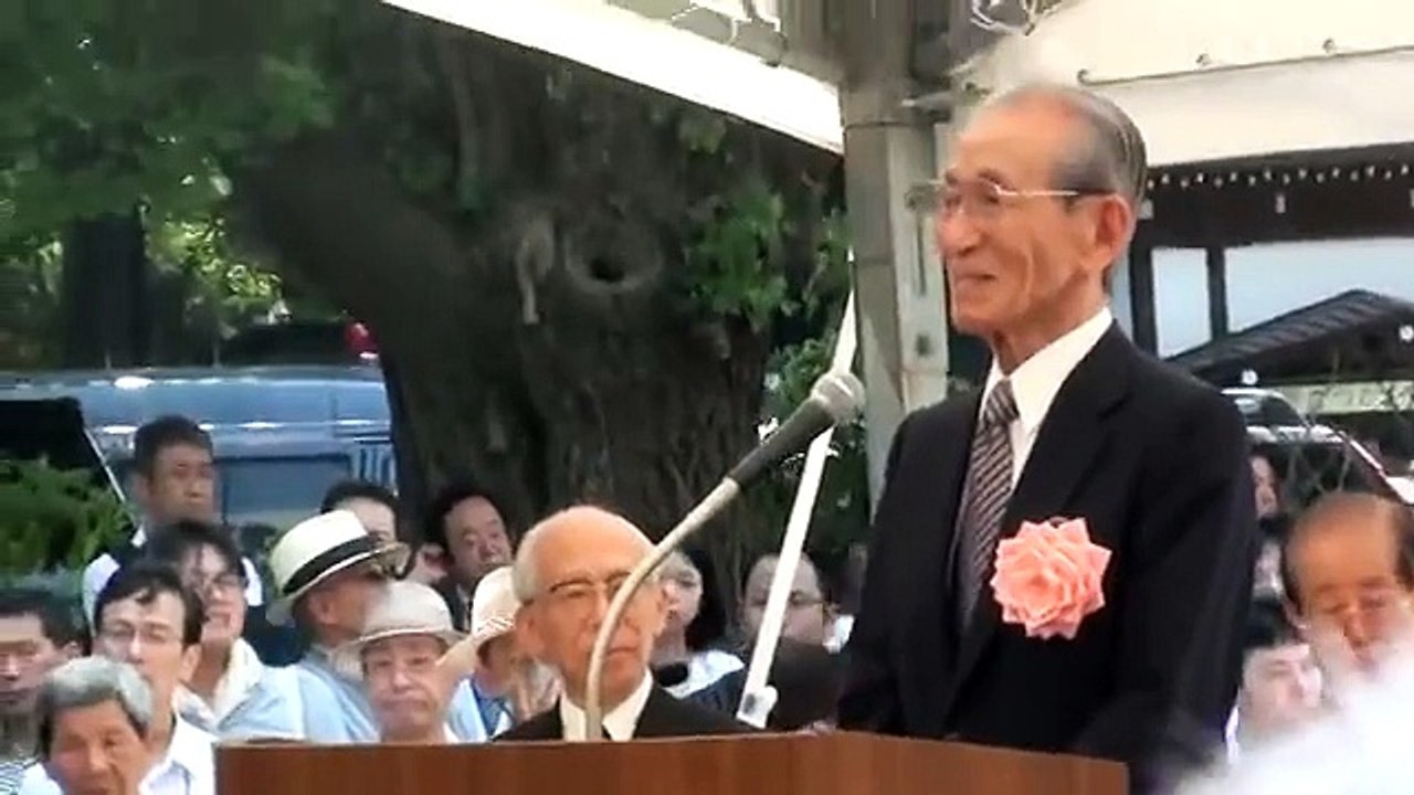 【台灣建國應援團】靖國神社（7）平成二十三年（2011）8月15日（月） AM11：10〜小野田寛郎氏