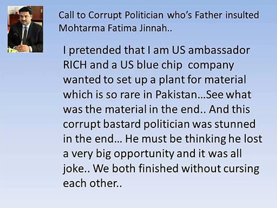 A Plant proposal to Khurram Dastagir to burn Corrupt Politicians