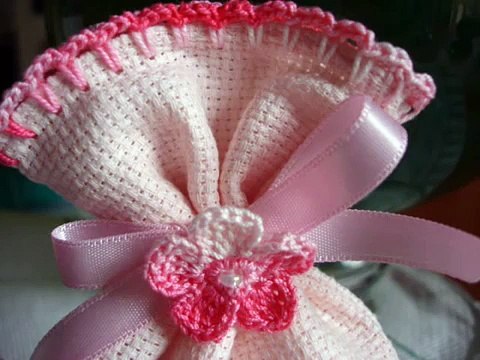 bomboniere sacchetto punto croce in tela aida ricamati a punto croce bomboniera sacchetti