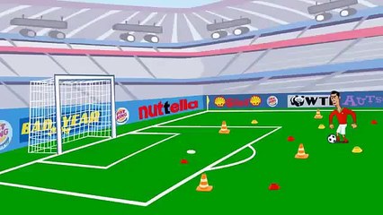 Ronaldo and Messi in animation