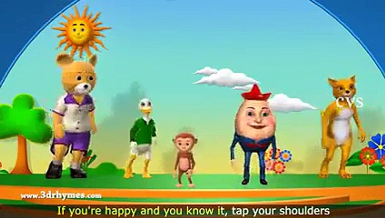 If You're Happy and You Know it Clap Your Hands Song - Animation Kids Rhyme