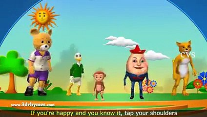 If You're Happy and You Know it Clap Your Hands Song - Animation Kids Rhyme