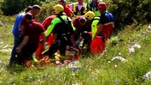 POGGIO BUSTONE - SOCCORSO CON ELICOTTERO - DOPO INCIDENTE DELTAPLANO