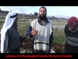 Israeli Settler explains religious Zionism to Palestinian farmers