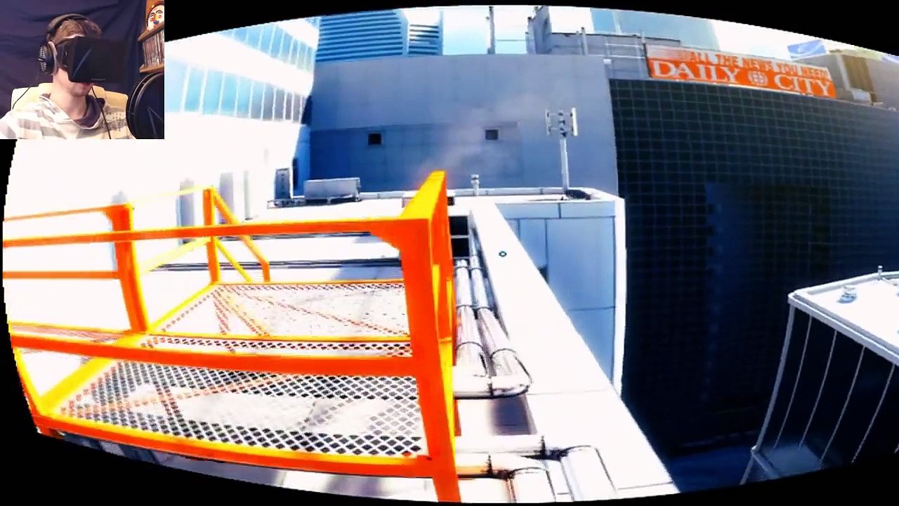 MIRROR'S EDGE with the OCULUS RIFT _ I'M SCARED OF HEIGHTS!! (720p)