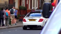 Mercedes-Benz C63 AMG Coupe INSANE Revving in London!! LOUD Exhaust Sounds!!