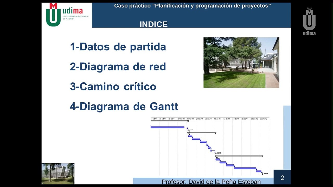 Planificación y programación de proyectos. Caso práctico.