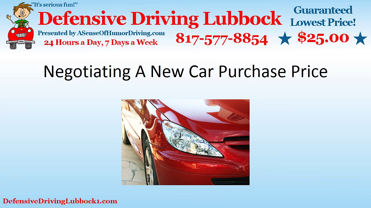 Negotiating A New Car Purchase Price