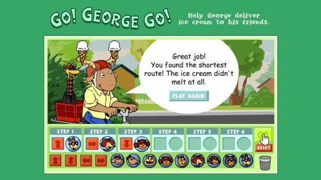 Arthur Go George Go Cartoon Animation PBS Kids Game Play Walkthrough