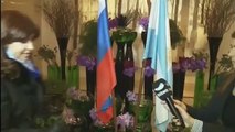 23 de ABR. La Presidenta dialogó con la prensa luego de firma de convenios. Visita oficial a Rusia