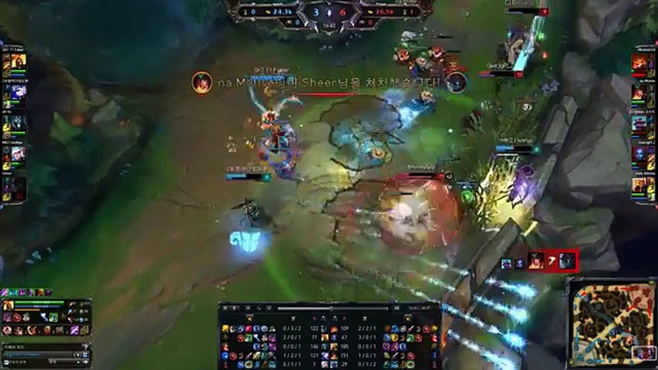 [LOL EXA] SKT T1 Faker - Kayle Jungle - KR LOL SoloQ Highlights