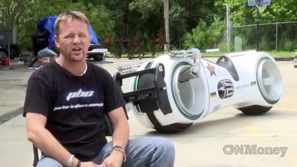 Take a ride on a real Tron bike