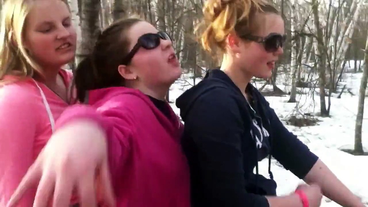 Bareback riding with 3 people