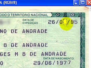TROCANDO A DATA DE NASCIMENTO DO RG ( PHOTOSHOP )