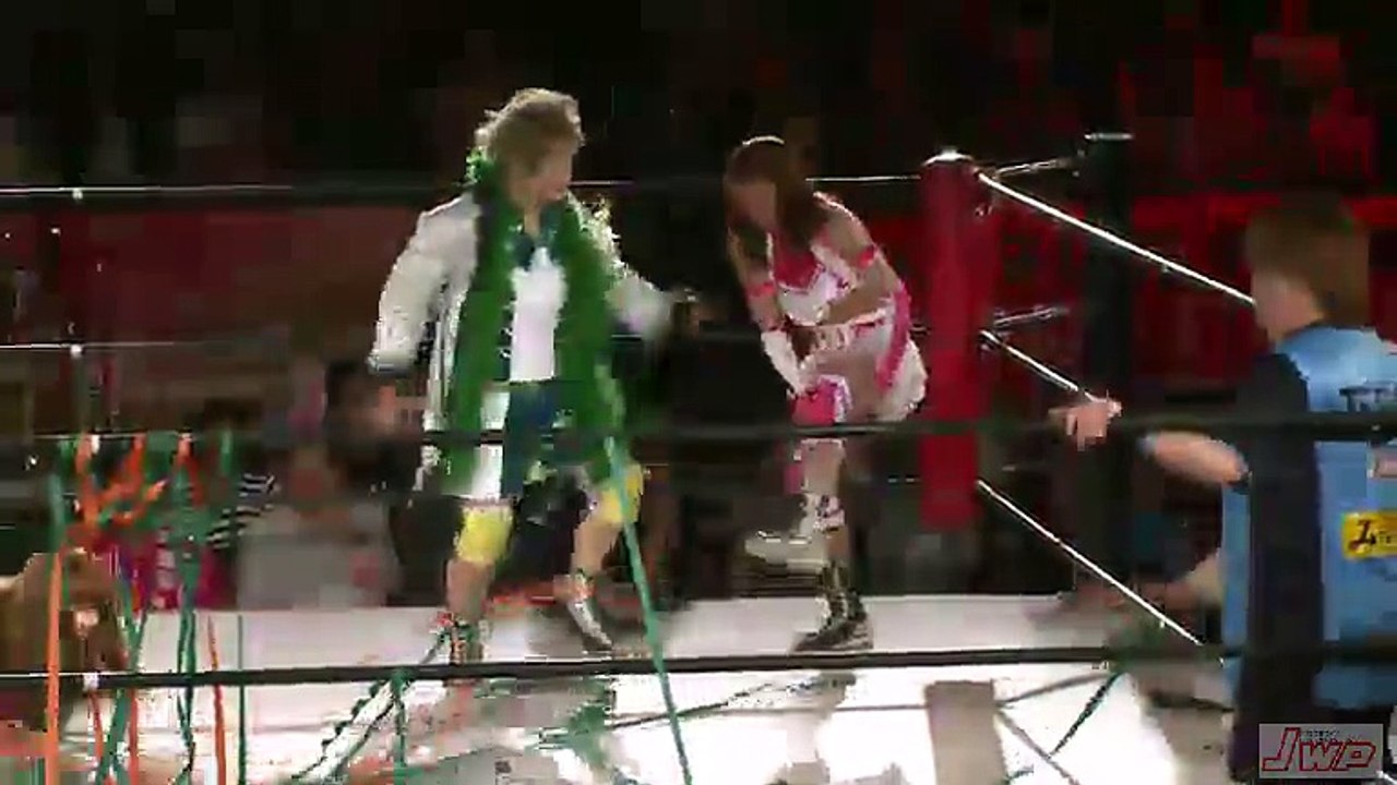 {JWP} KANA & Hanako Nakamori Vs. Eri & KAZUKI (7/11/15)
