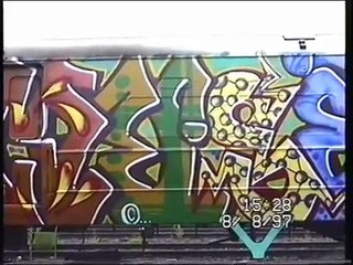 NEW YORK GRAFFITI  MTA TRAINS WHOLECARS PINK SMITH MUSE