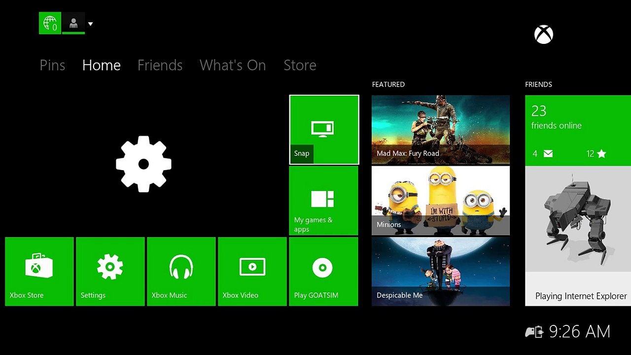 First Time I Start Up My Xbox One