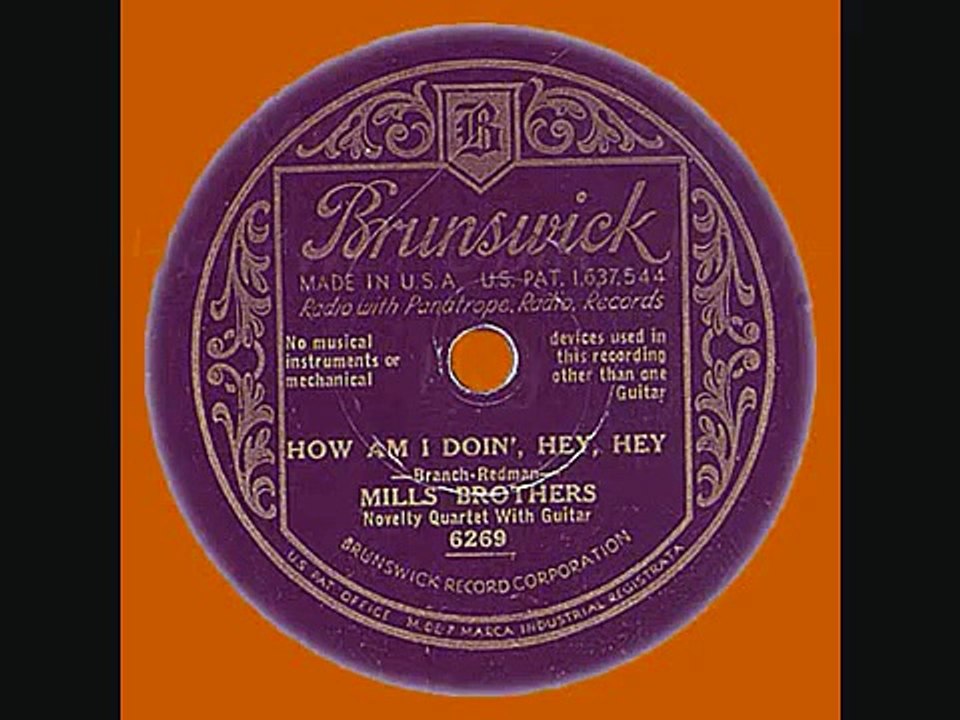 Mills Brothers--How 'm I Doin',Hey-Hey
