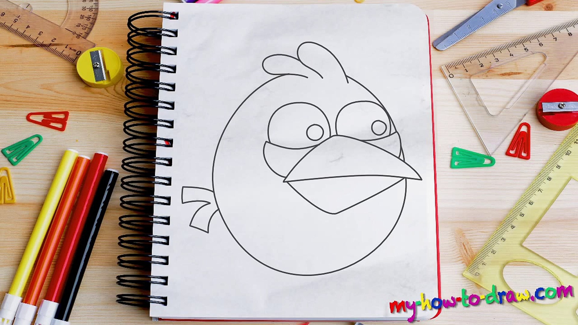 How To Draw Angry Birds Step By Step