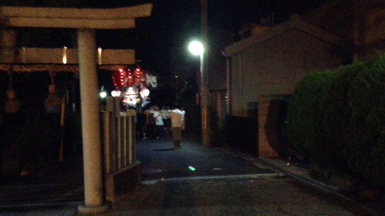 八尾市柏村地区 柏村稲荷神社夏祭り （２０１５年７月１９日） Kashiwamura Inari Shrine Summer Festival (July 19, 2015)  in Yao city of Osaka, Japan