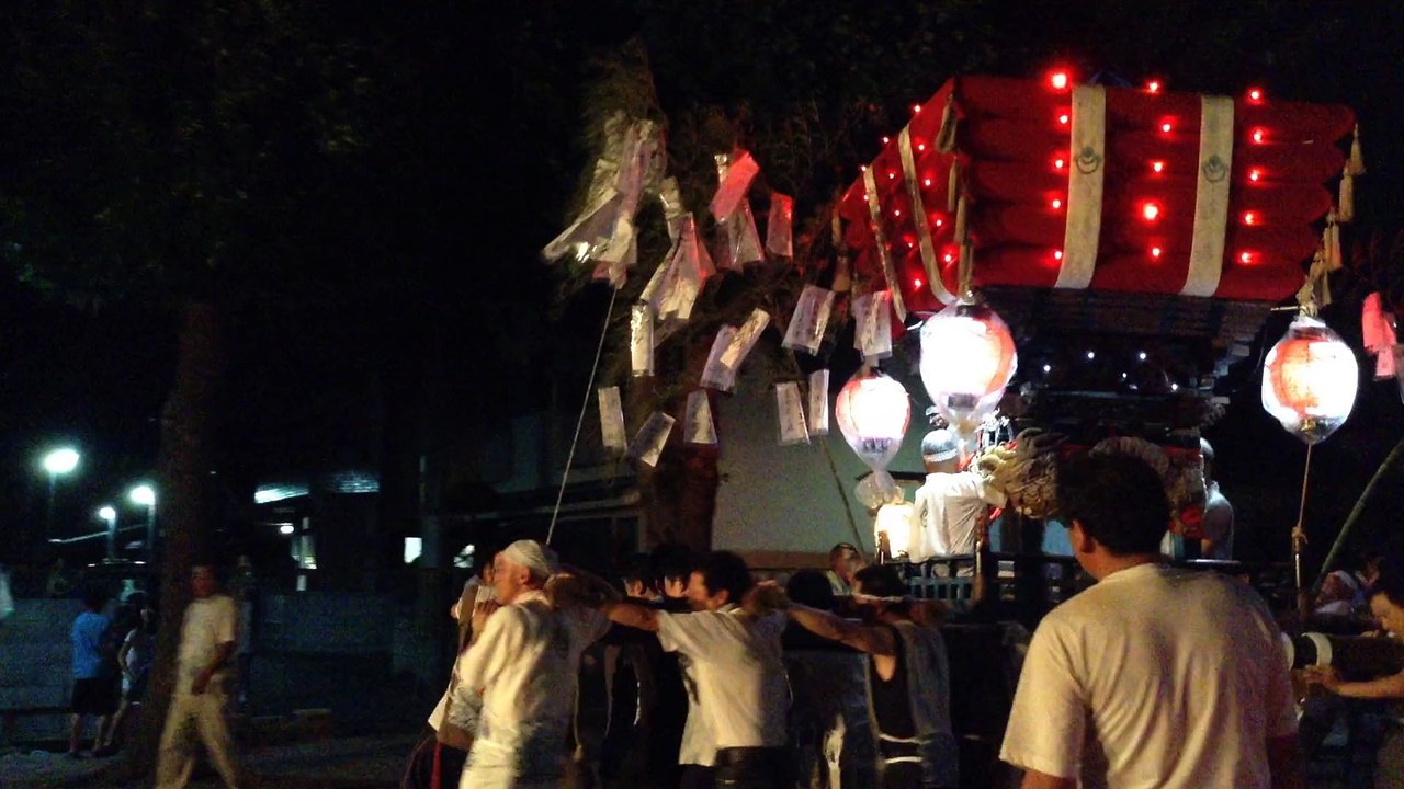 八尾市柏村地区 柏村稲荷神社夏祭り （２０１５年７月１９日） Kashiwamura Inari Shrine Summer Festival (July 19, 2015)  in Yao city of Osaka, Japan