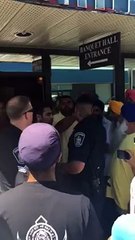 Police called and they are stopping general public to go inside Akali function