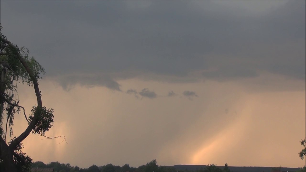 Spektakularna burza i zachód słońca Rybnik/PL 1080p