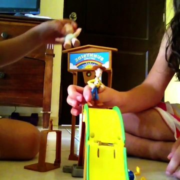 Woody gets pranked!!!!!! Toy story baby and Disney Donald Duck prank woody