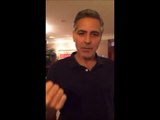 George Clooney supports Ukranian demonstrators