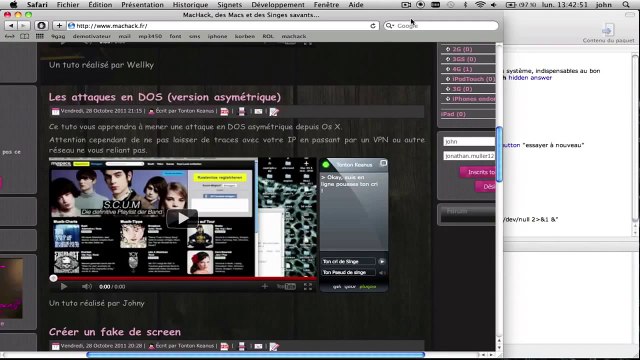 Tutoriel Vol de mot de passe sous mac