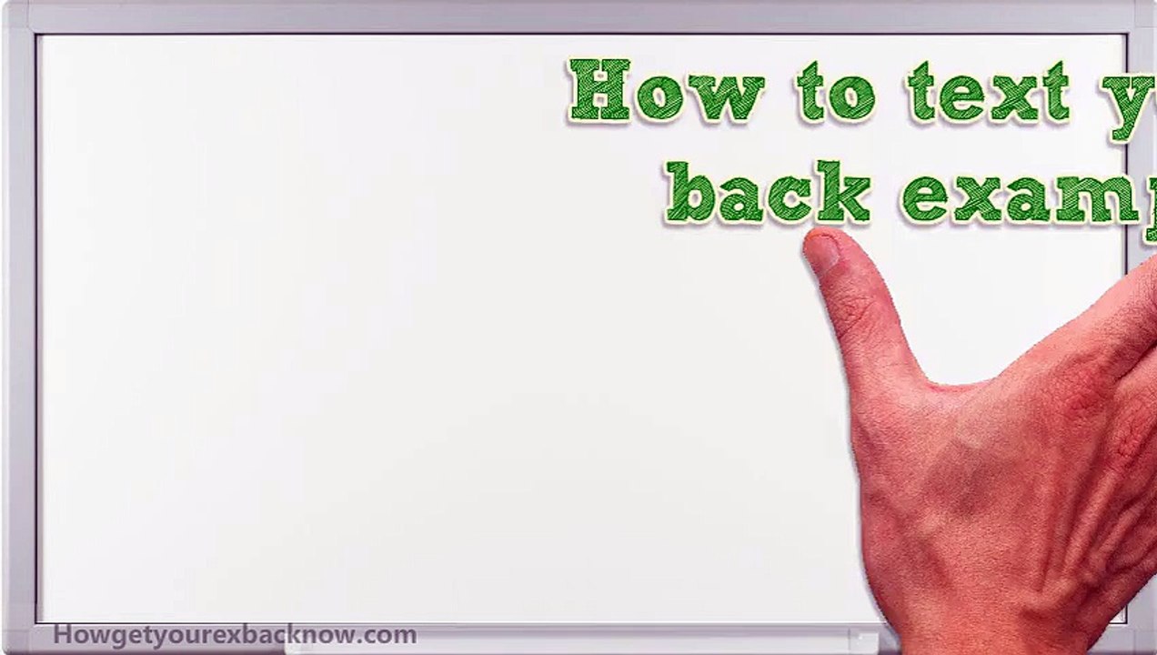 How to text your ex back examples