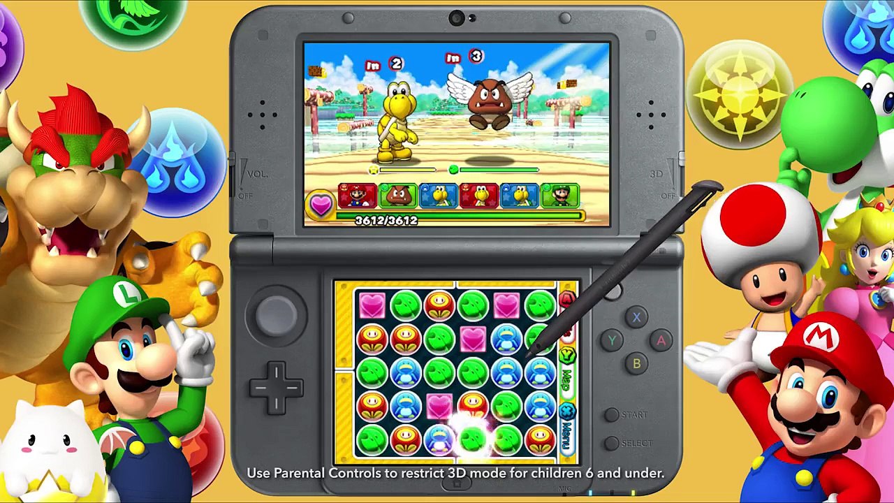 Nintendo 3DS - Puzzle & Dragons Z + Puzzle & Dragons Super Mario Edition TV Commercial