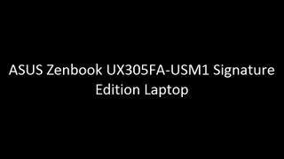 ASUS Zenbook UX305FA-USM1 Signature Edition Laptop