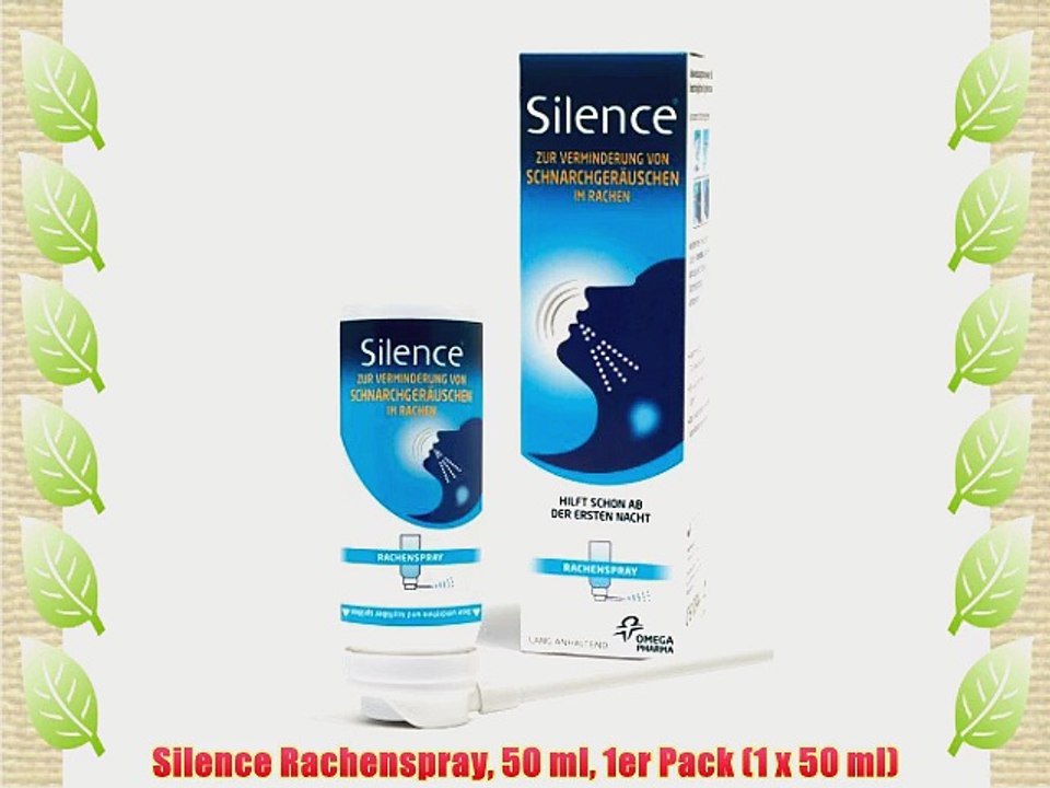 Silence Rachenspray 50 ml 1er Pack (1 x 50 ml)
